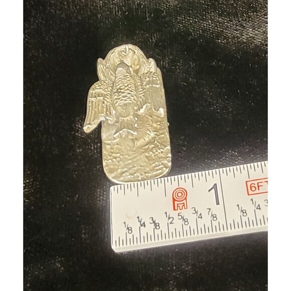 Vintage Cuteri Pewter Bird on Nest with Babies - Picture 8 of 9